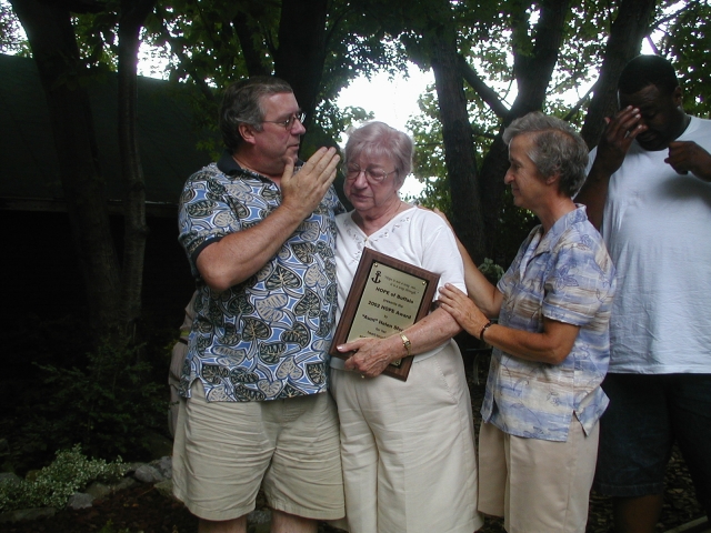 Sr. Karen Klimczak (right) worked with Father Roy Herberger (left) to try and end violence in the City of Buffalo.