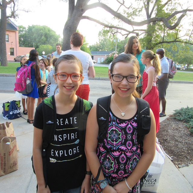 Twins, Reese and Ryann Honadle begin their first day of 5th grade at Stella Niagara Education Park.
(Courtesy of Stella Niagara Education Park)